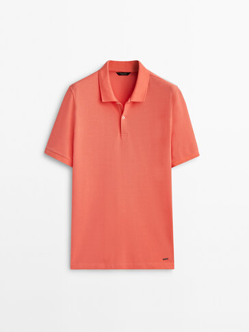 Piqué 100% cotton polo shirt