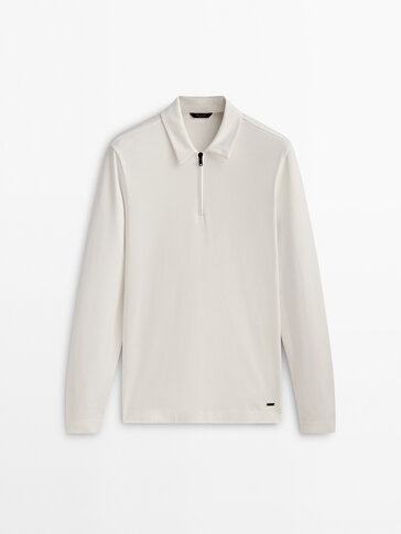 massimo dutti long sleeve polo