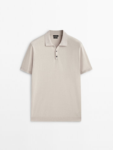 Pull polo col en V boutons