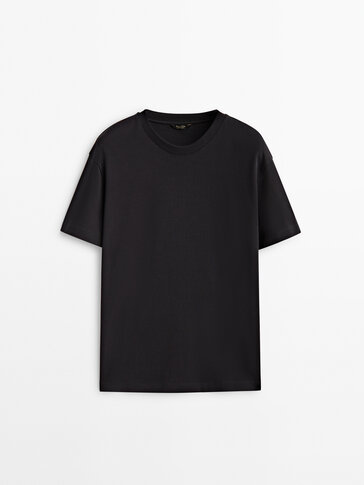 100% cotton medium weight T-shirt · Navy Blue, Black, Cream, Deep