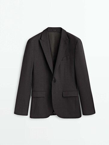 Veste/blazer Homme Guess Bleu Rayé Délavé - Taille L - Occasion Très Bon état