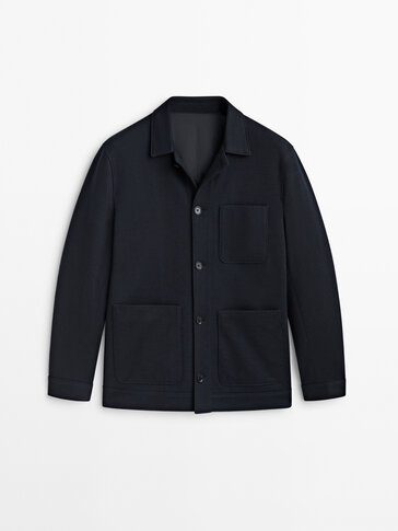 Washed jersey work jacket on sale uniqlo