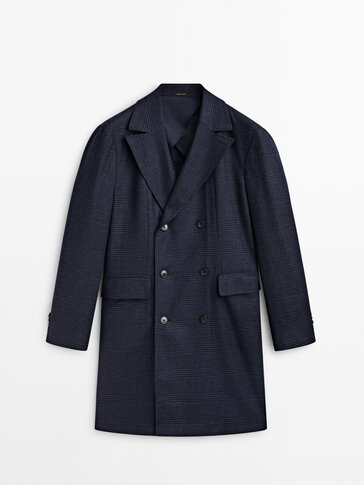 Massimo dutti shop navy coat