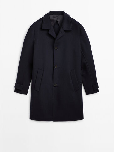 100% wool coat with pockets