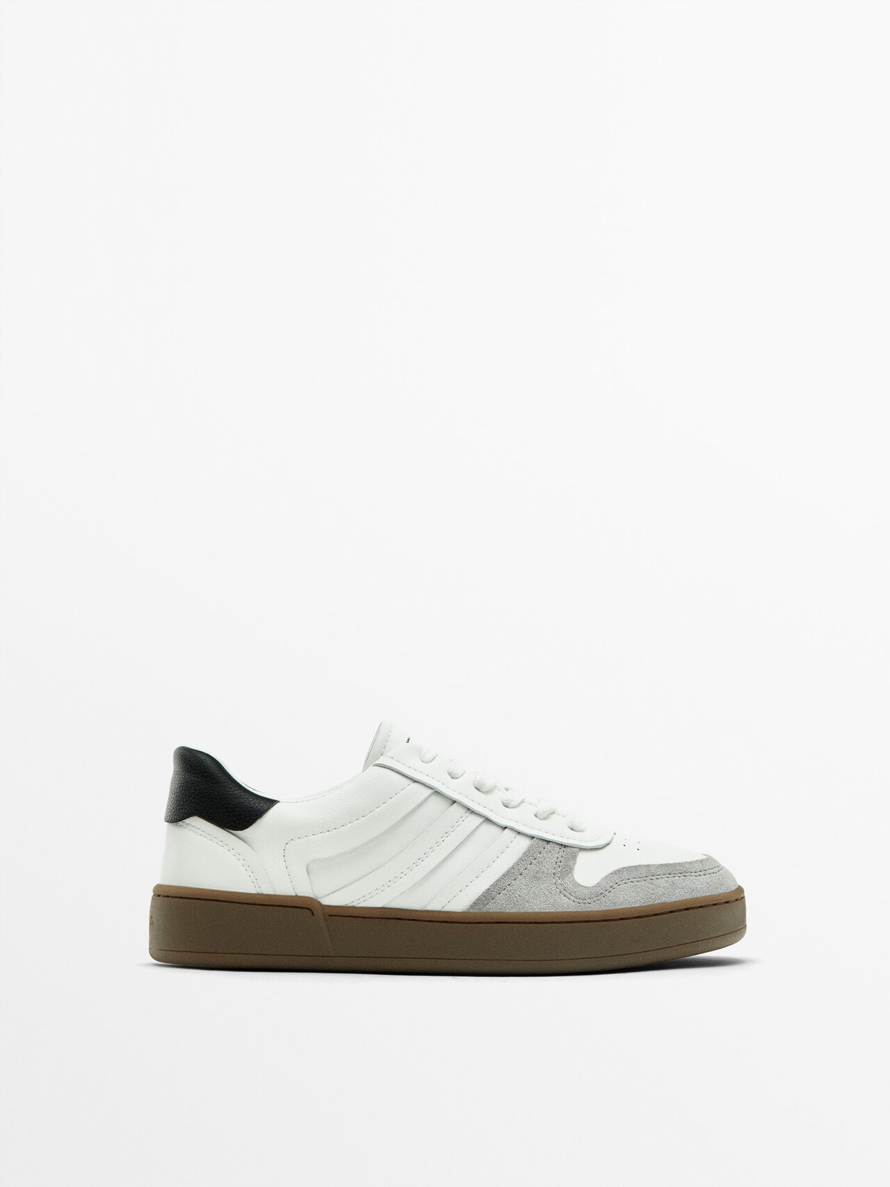 Massimo Dutti Trainers With Contrast Pieces