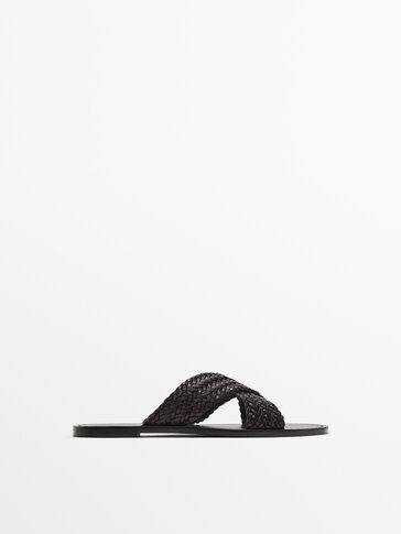 Massimo dutti braided sandals new arrivals