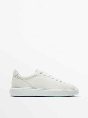 Massimo dutti hot sale leather sneakers