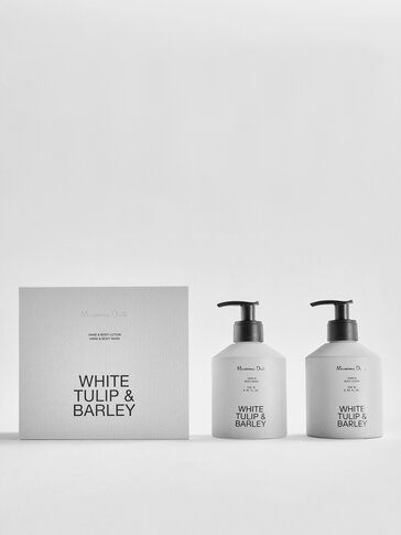 (250 ml) White Tulip & Barley hand and body lotion and gel pack