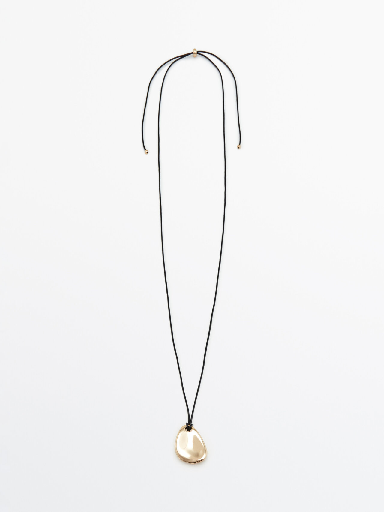★ Massimo Dutti★ Oval l piece detail necklace 0460260 NECKLACES - Massimo Dutti - HK