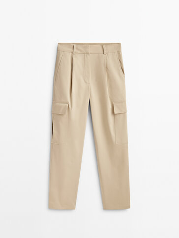 Maxi cargo trousers with pockets