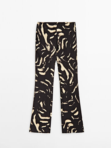 Animal print trousers