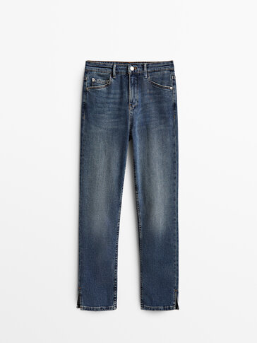 Jeans a vita media slim cropped fit