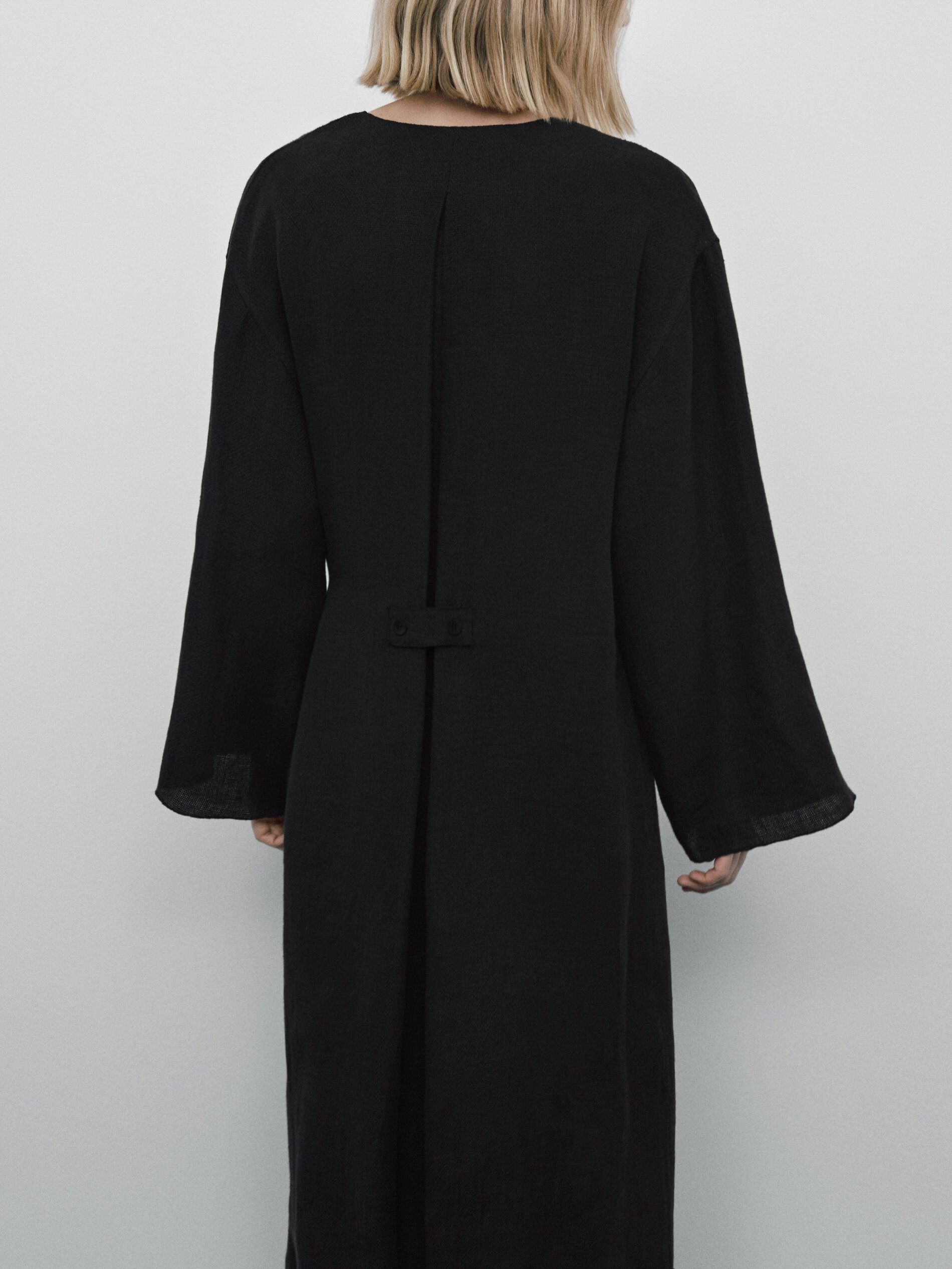 Massimo Dutti Linen Kimono Oversize Blouse Limited Edition Big