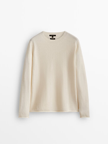 omverwerping stout Pilfer 100% cashmere crew neck sweater - Massimo Dutti USA
