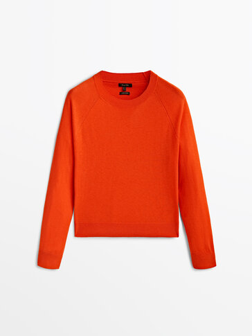 Cashmere roundneck sale sweater