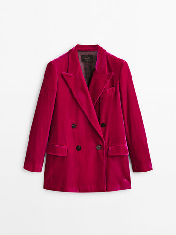 massimo dutti pink blazer