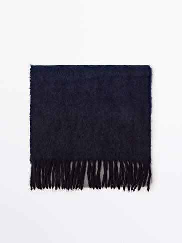 Ombré scarf with fringe detail
