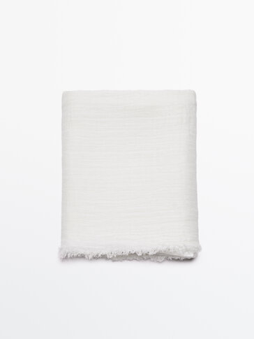 Puuvilla- ja linasisaldusega kangast rätik