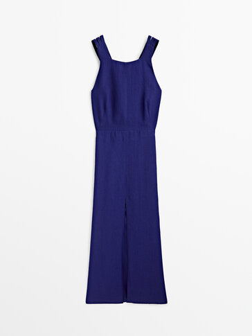 Dress with crossed back