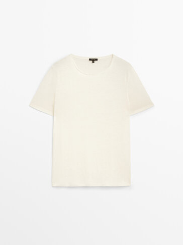 100% linen short sleeve T-shirt