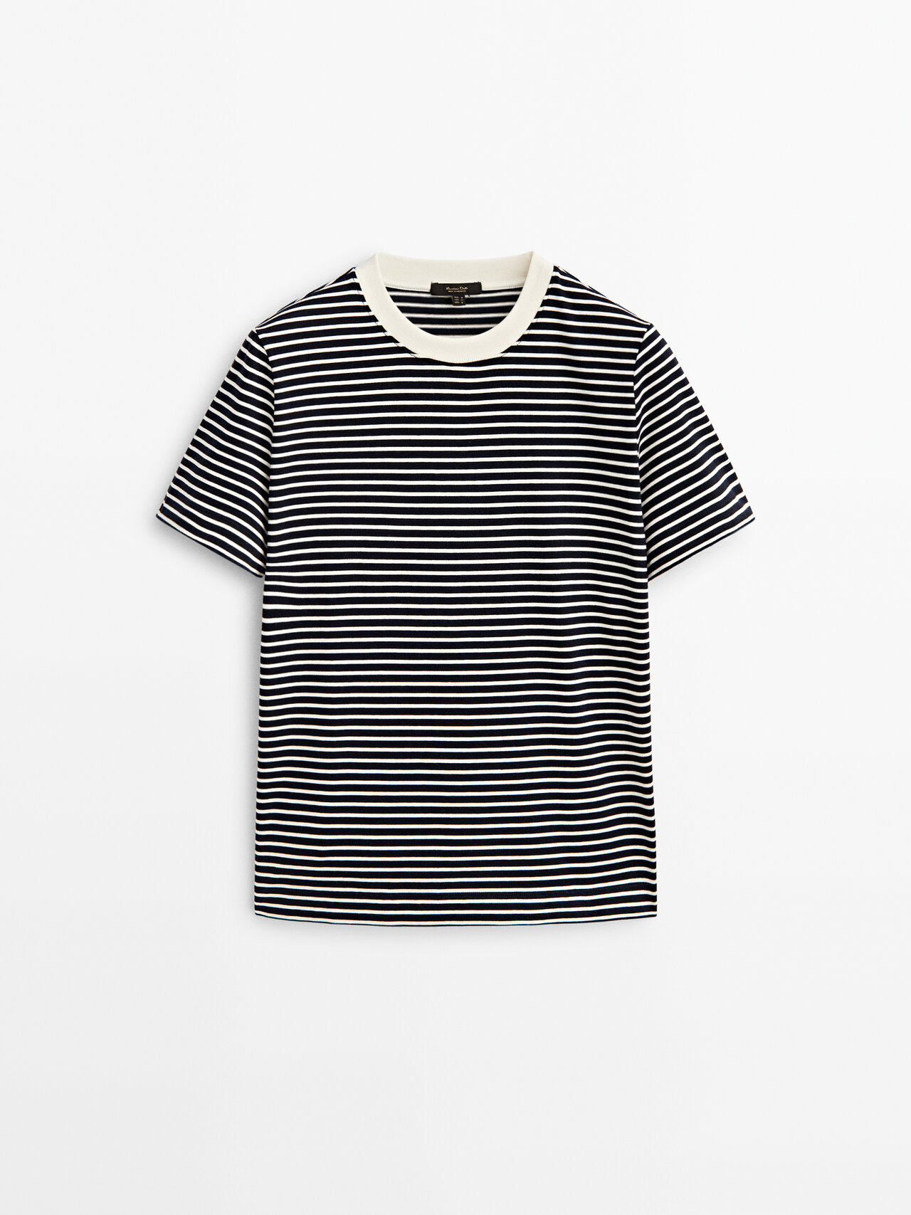 Casual Massimo Dutti Basic T Shirt Massimo Dutti Striped Cotton T
