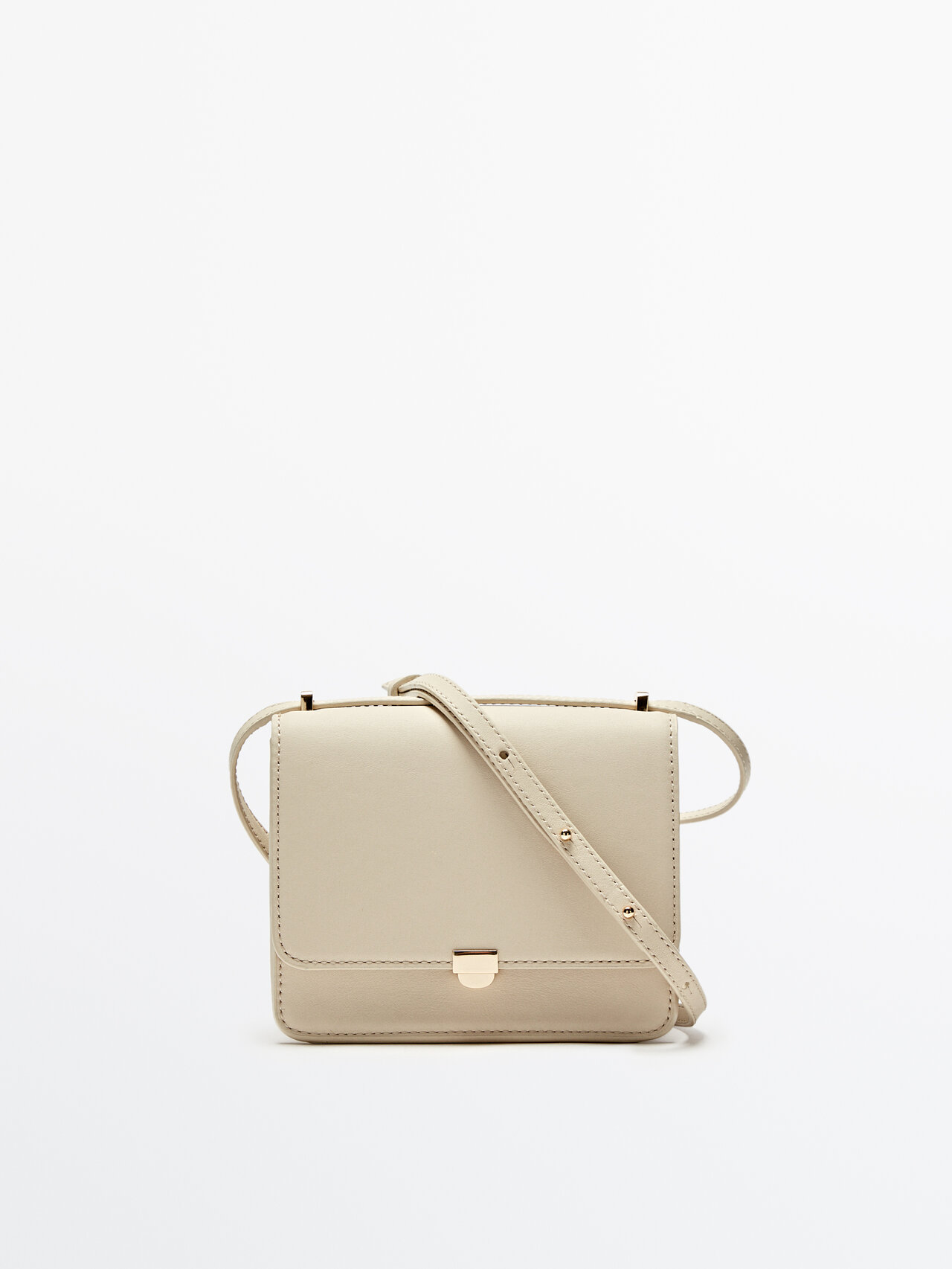 Massimo dutti best sale leather crossbody bag