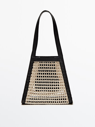 Contrast leather mesh bag - Limited Edition