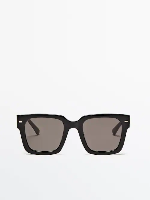 Black square sunglasses - Massimo Dutti Switzerland