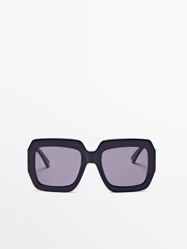Kwadratowe okulary przeciwsłoneczne