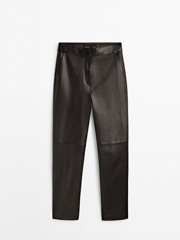 Pantalon noir en cuir - Studio