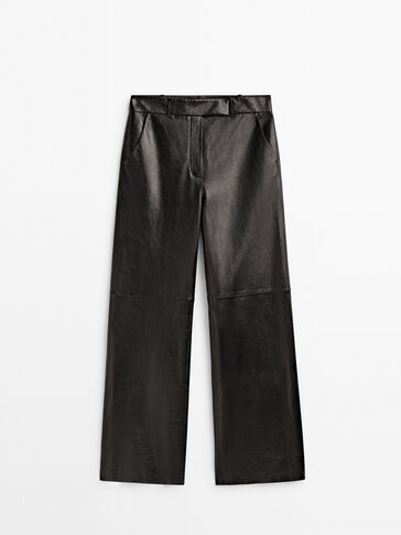 Black leather trousers - Studio