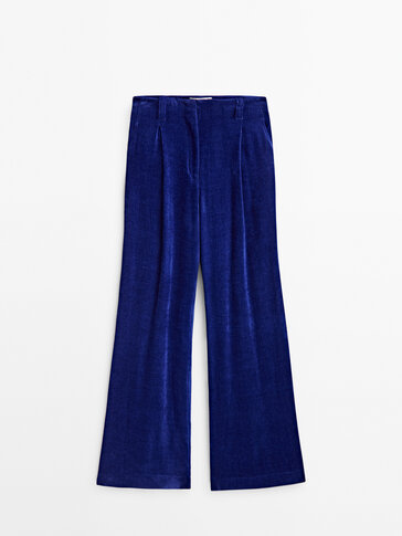 Wide leg trousers with darts -Studio