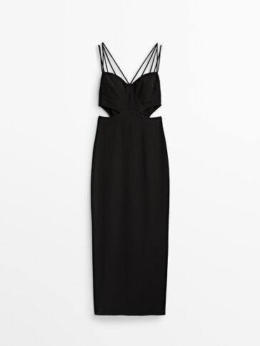 Cut-out dress with crossed straps - Studio