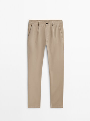 Pantaloni chino in twill relax fit
