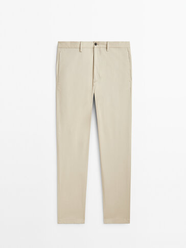 Pantaloni chino in twill tapered fit