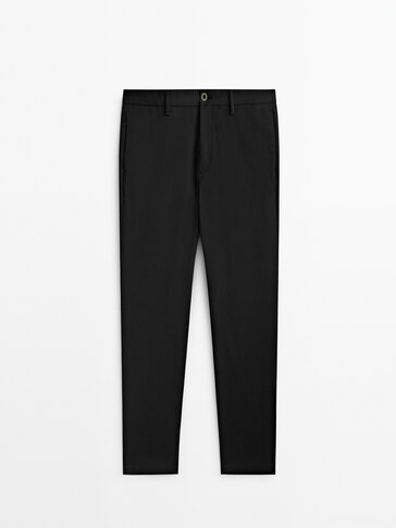 Pantaloni chino in twill tapered fit