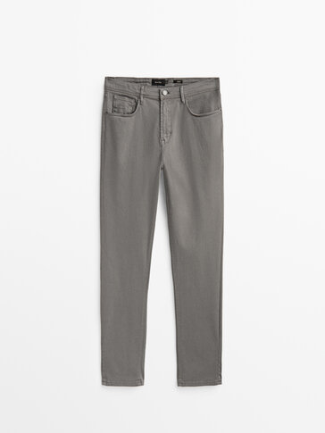 מכנסי דנים בגזרת ג׳ינס כותנה Tapered fit