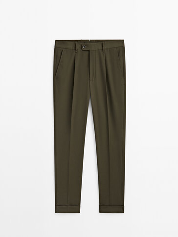Technical wool suit trousers - Studio
