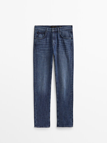 STONE-WASHED-JEANS IM REGULAR-FIT