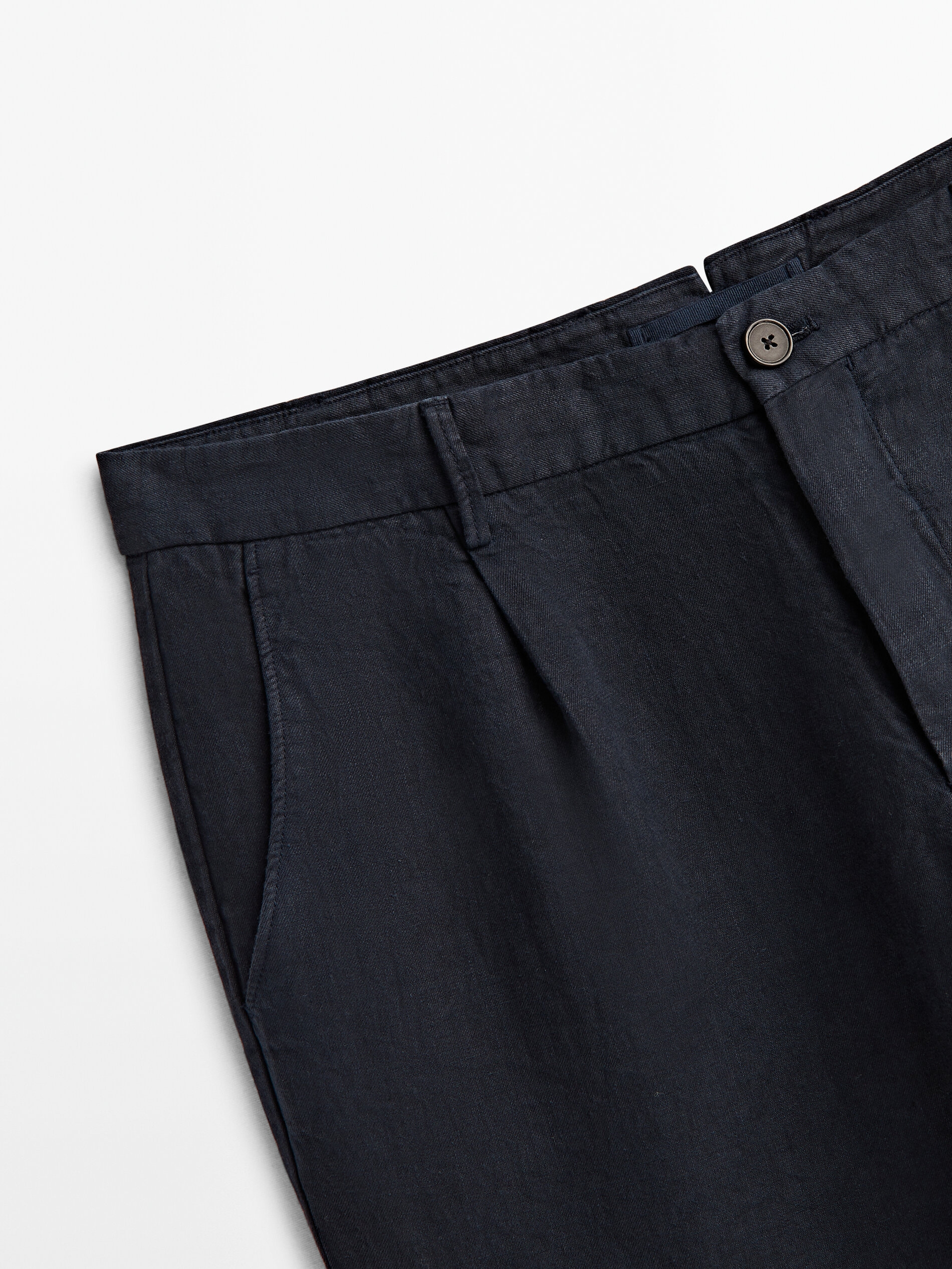 Details 71+ navy blue linen trousers latest - in.cdgdbentre