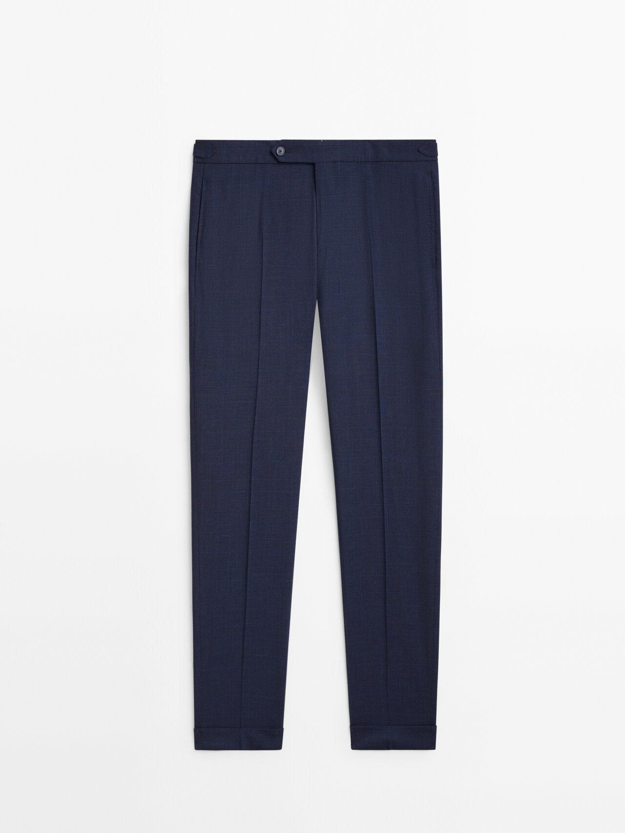 ★ Massimo Dutti★ Wool blend suit pants 03531526401 100% wool check suit trousers · Grey · Dressy | Massimo Dutti