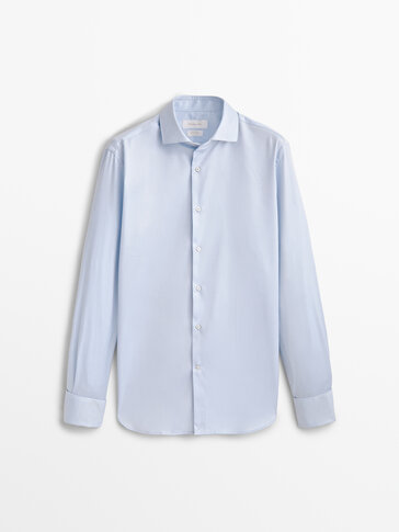 Regular fit shirt with double cuffs