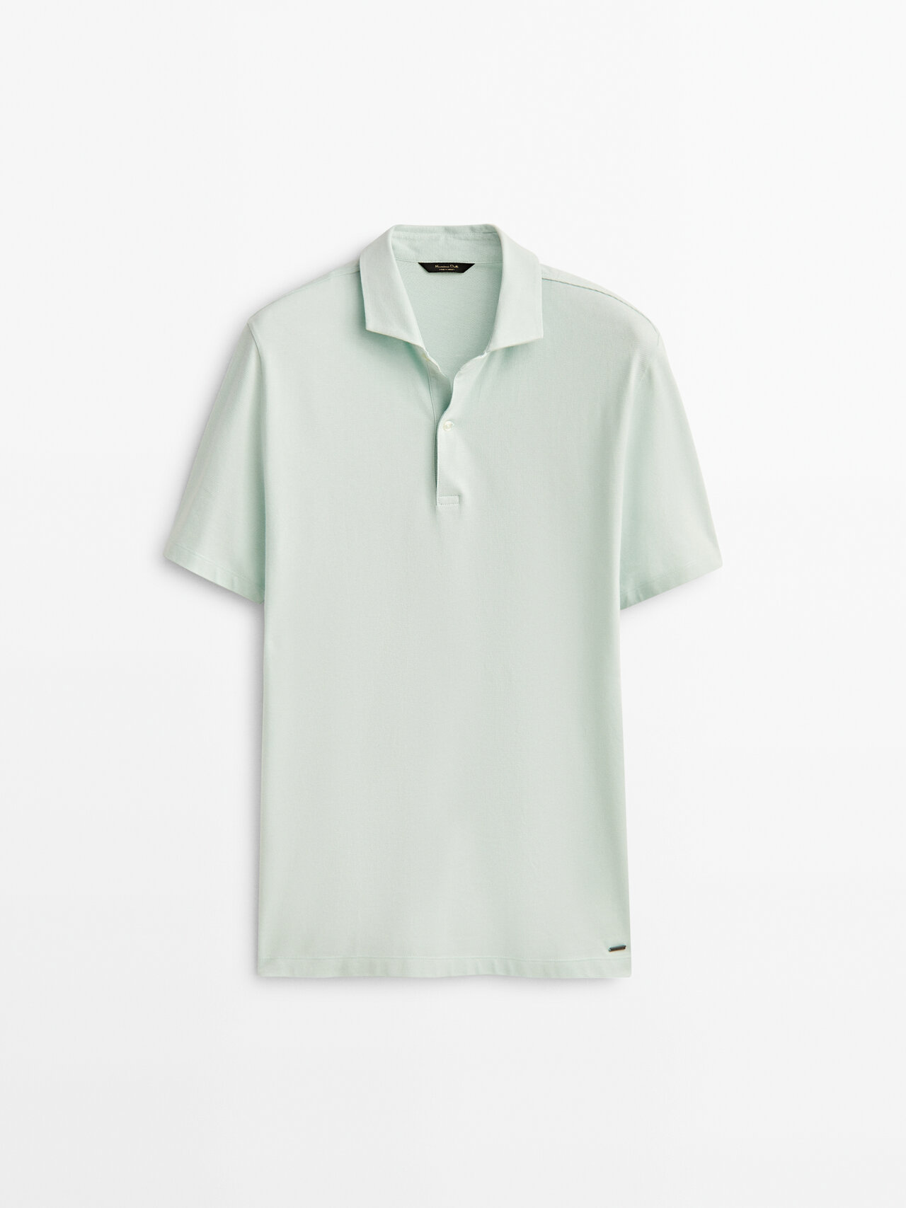 ruimte Elementair temperatuur Massimo Dutti Cotton Check Texture Knit Polo Shirt In Mint | ModeSens