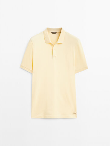 Piqué 100% cotton polo shirt