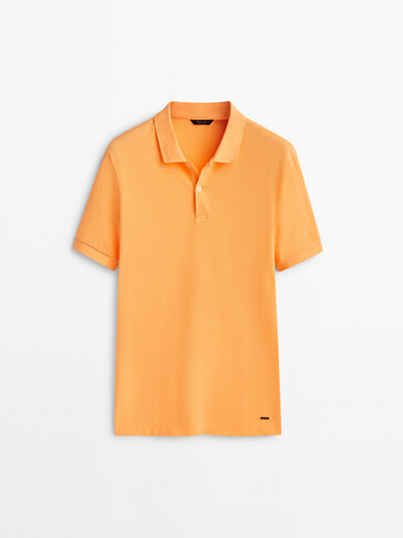Piqué 100% cotton polo shirt