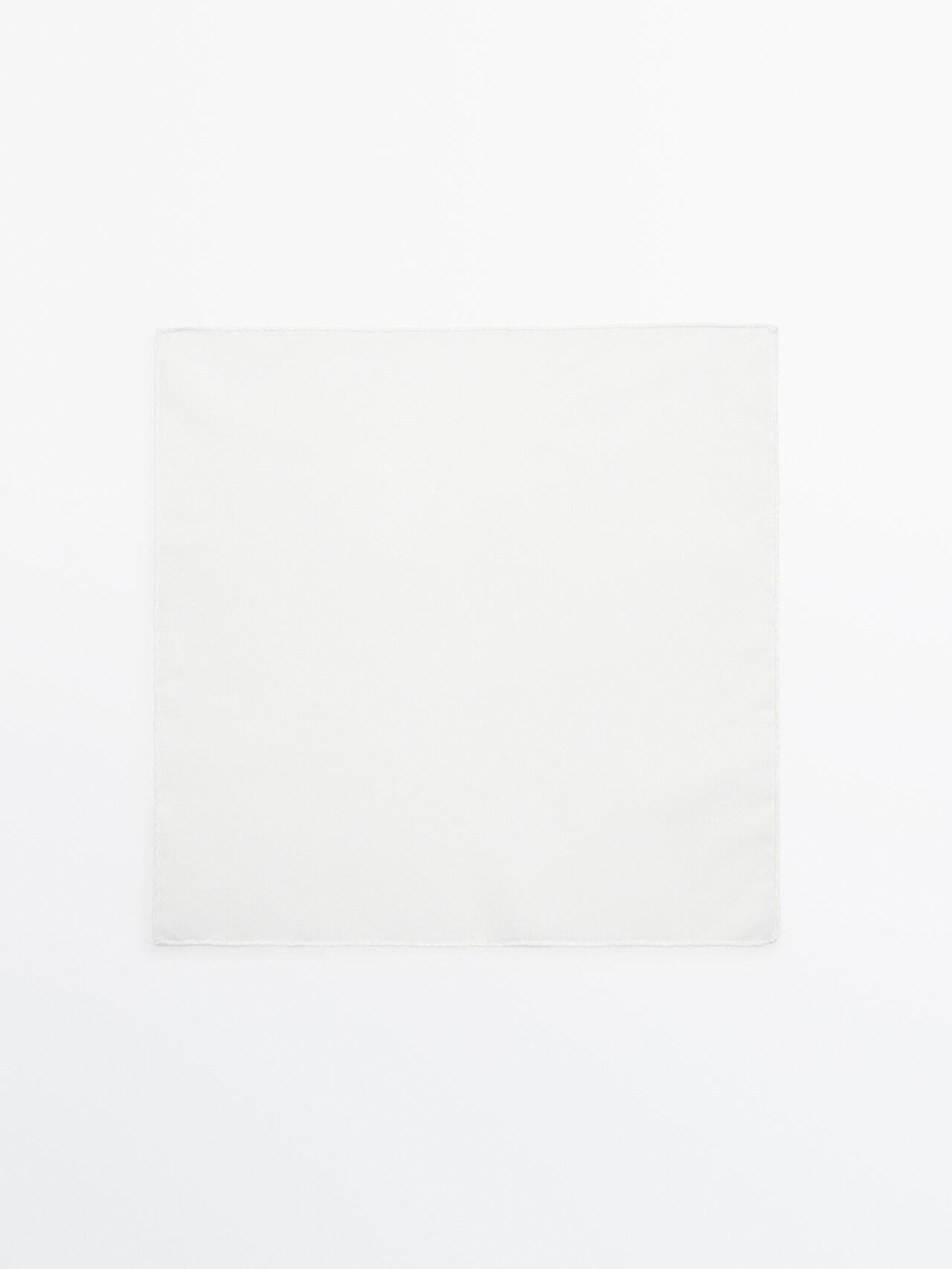 Massimo Dutti Plain 100% Cotton Scarf In White