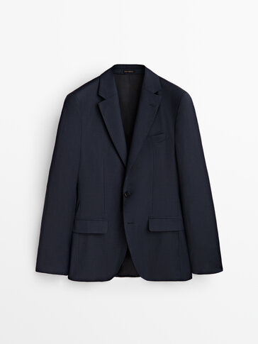 100% pure wool houndstooth suit blazer