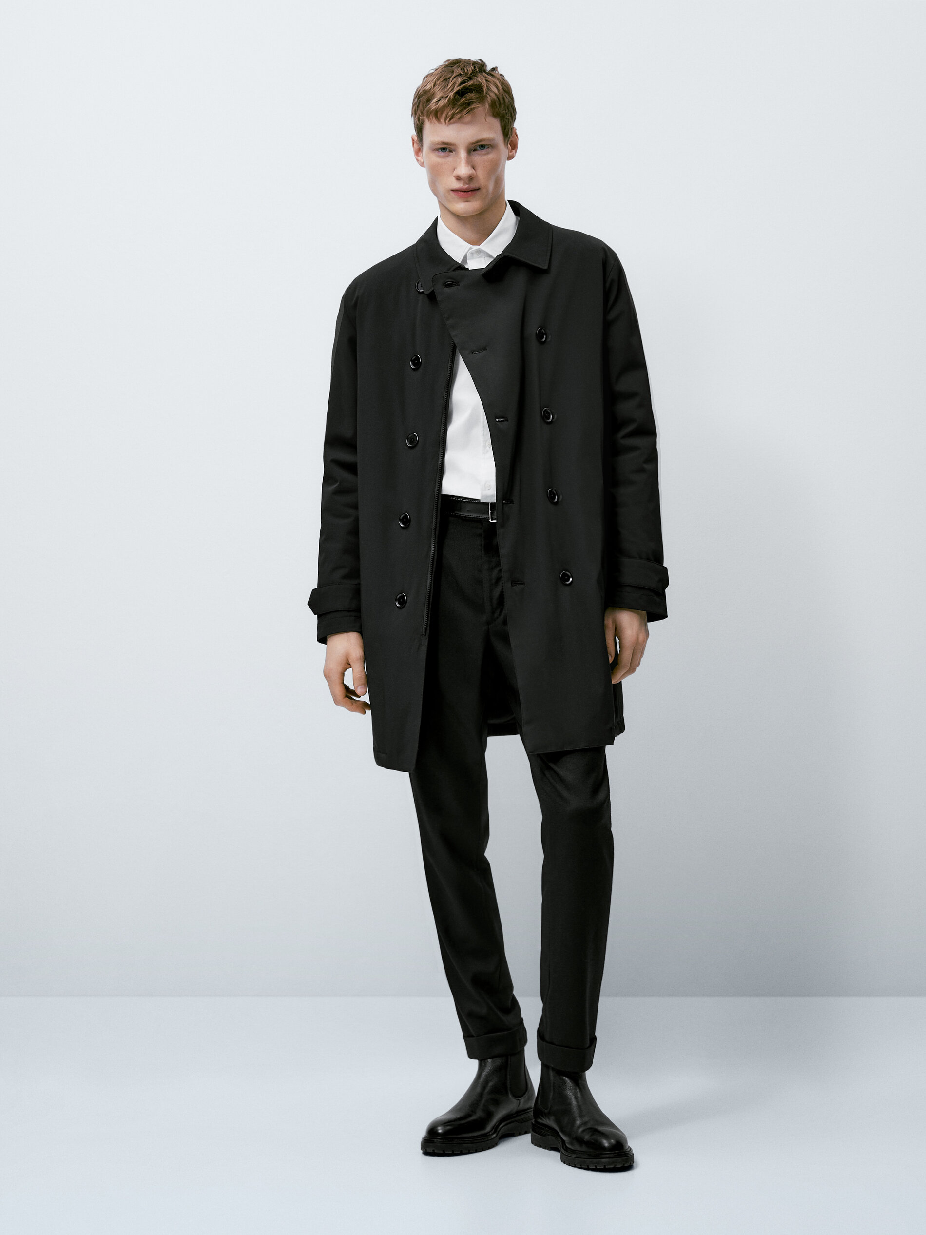 Massimo Dutti Double-Breasted Trench Jacket - Big Apple Buddy