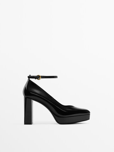 High-heel leather platform shoes - Studio