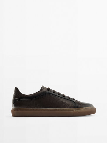 Floater leather trainers
